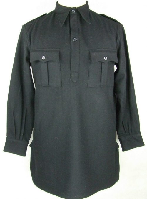 Черная фланелевая рубашка М40.
