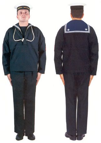 Зимняя шерстяная униформа моряков. 