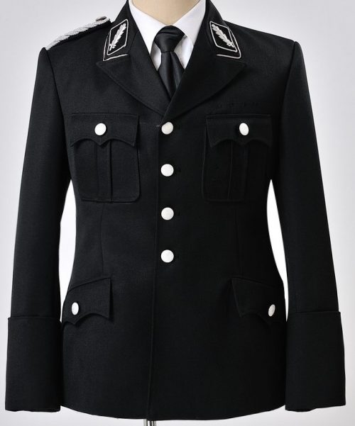 Черные шерстяные китель, брюки и бриджи СС М32.