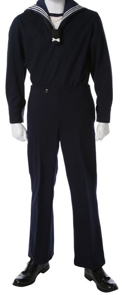 Комплект синей униформа матроса.