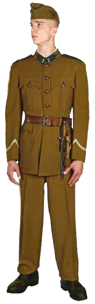 Униформа капрала венгерской армии после 1939 года.