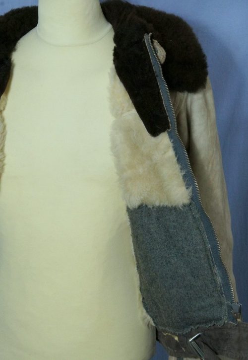 Кожаная зимняя куртка экипажа Люфтваффе на меху.