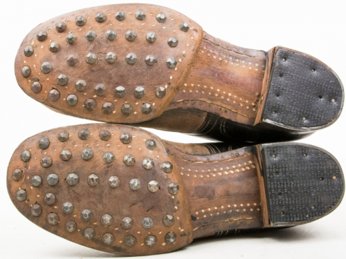 Комбинированные кожаные ботинки М37.