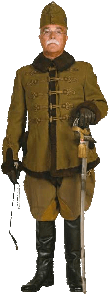 Зимняя униформа офицеров венгерской кавалерии (гусар).
