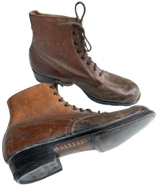 Кожаные ботинки Вермахта.