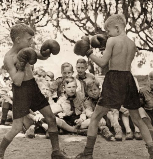 Соревнование по боксу. 1938 г.