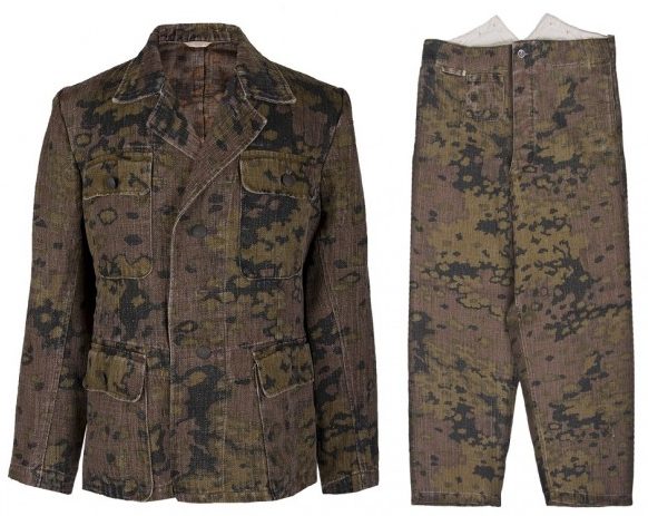Камуфляжная куртка М44 и брюки М37 для Ваффен-СС.