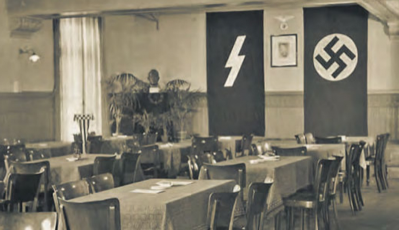 Столовая общежития Гитлерюгенд. 1938 г.