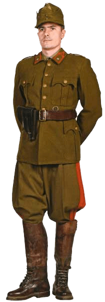Генерал-майор в полевой униформе.