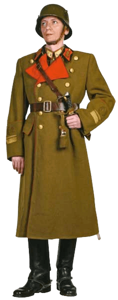 Генерал-майор в боевой униформе.