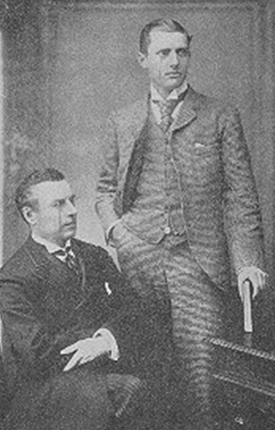 Джозеф Чемберлен (сидит) и Остин Чемберлен. 1892 г.