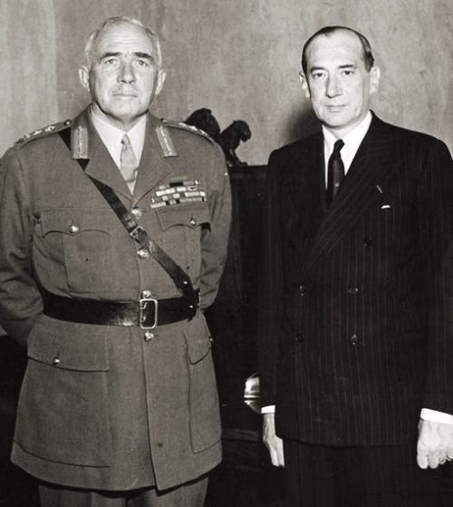 Генерал Эдмунд Айронсайд и Юзеф Бек - министр иностранных дел Польши. 1939 г.