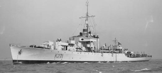 HMS «Plym» в 1943 году. В его корпусе взорвалась атомная бомба.