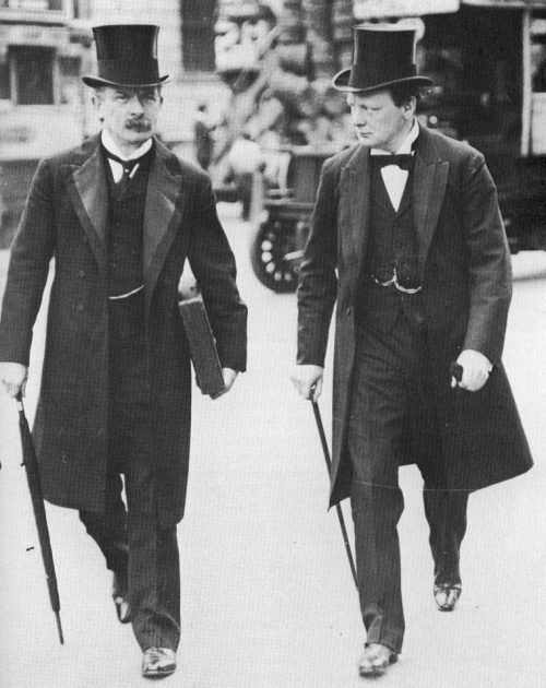 Дэвид Ллойд Джордж и Уинстон Черчилль. 1907 г.