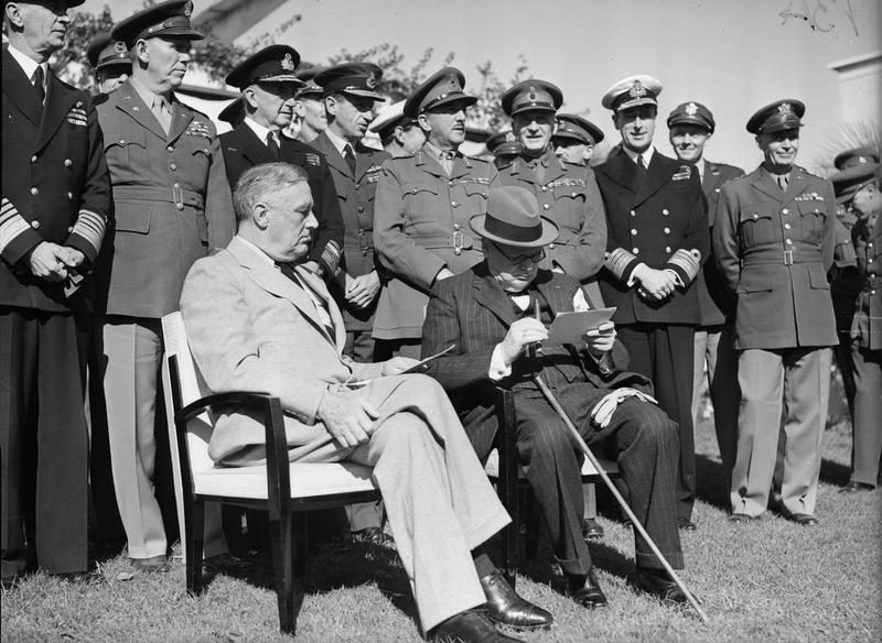 Алан Брук на конференции в Касабланке. 1943 г. 