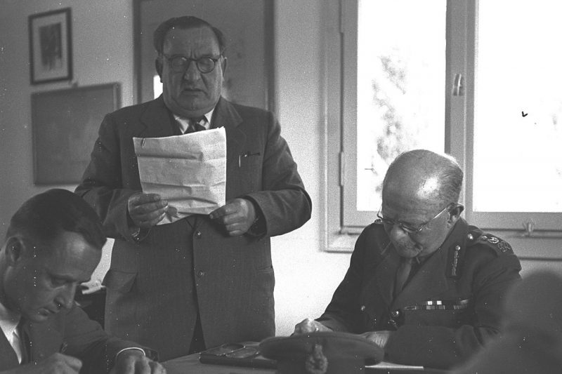 Лорд Горт в Рамат-Гане. 1945 г.
