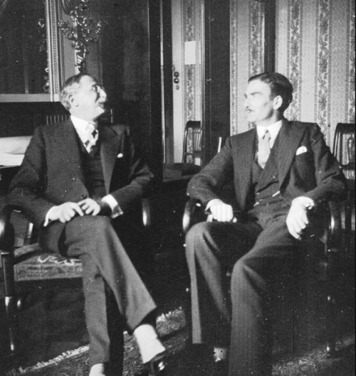 Леон Блюм и Энтони Иден в Женеве. 1936 г.