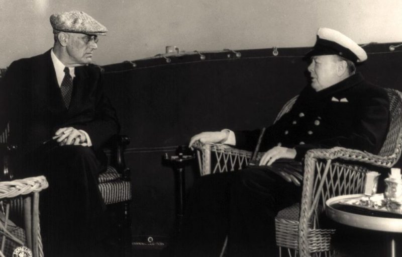 Франклин Д. Рузвельт и Уинстон Черчилль. Ялта, 1945 г.