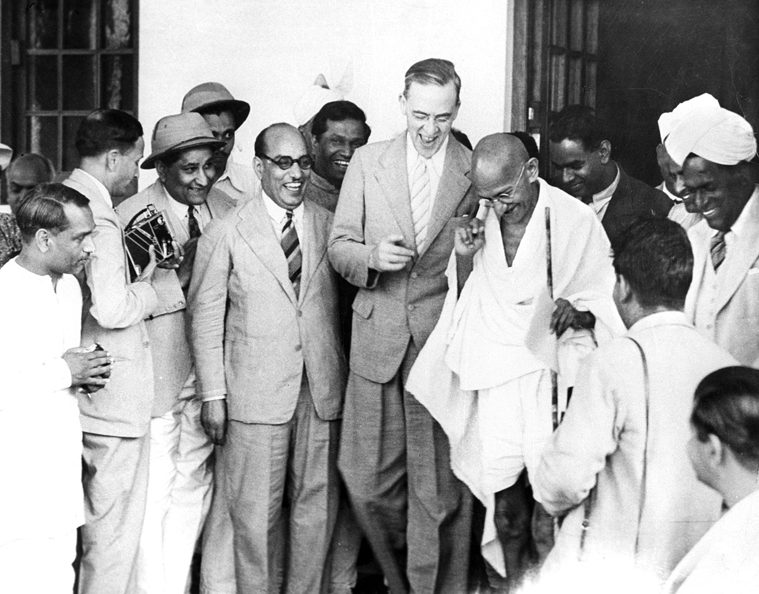 Ганди и сэр Стаффорд Криппс. 1942 г. 