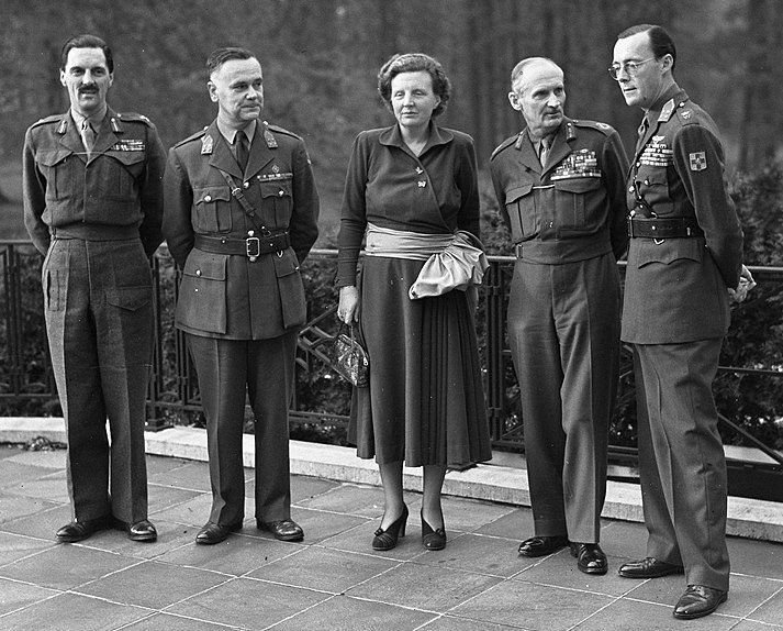 Монтгомери посещает королеву Юлиану. 1948 г.