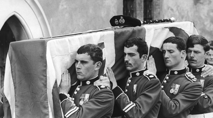 Похороны фельдмаршала Монтгомери. 1 апреля 1976 г. 