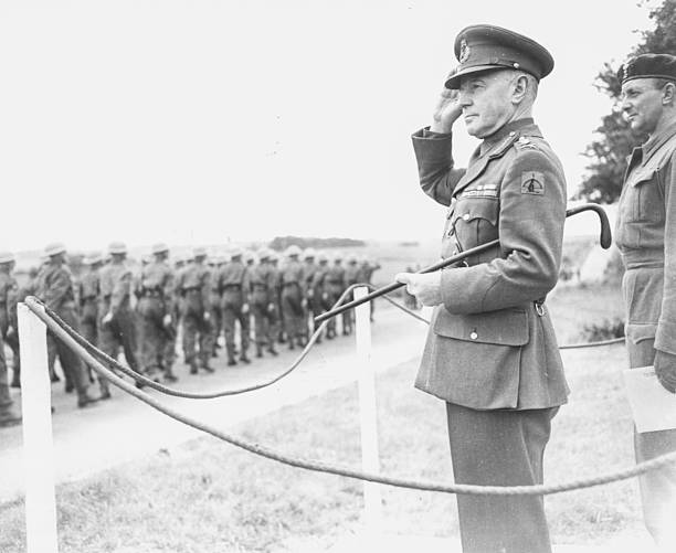 Генерал сэр Фредерик Пайл, главнокомандующий ПВО. 1943 г. 