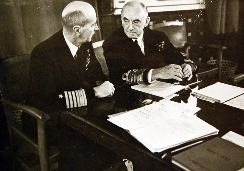 Дадли Паунд на конференции в Касабланке. 1943 г.