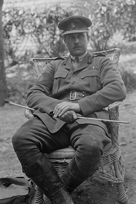 Подполковник Уилсон в качестве штабного офицера новозеландской дивизии, 1918 г.