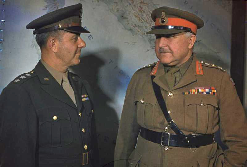 Генерал сэр Генри Мейтленд Уилсон на Средиземноморском театре военных действий в Италии. 1944 г. 