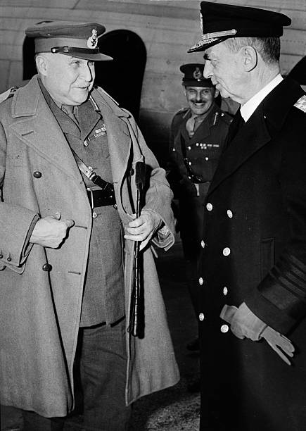 Фельдмаршал сэр Генри Мейтленд Уилсон и адмирал флота Уильям Д. Лихи. 1945 г. 
