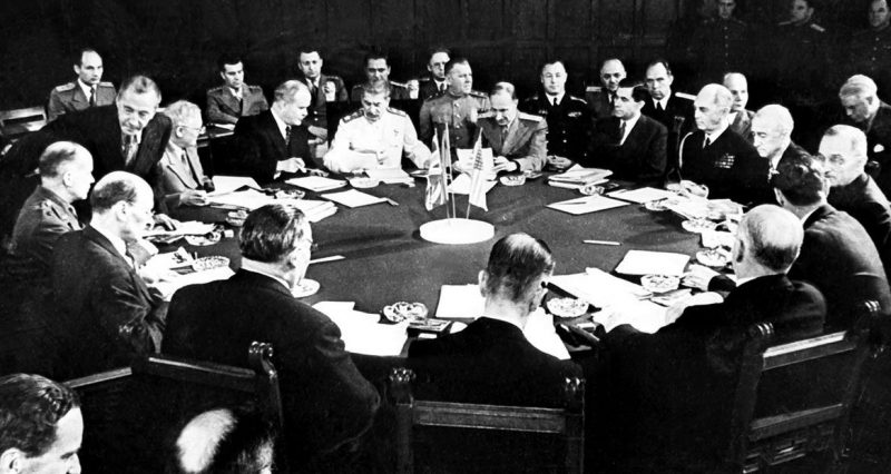 Гарри С. Трумэн на Потсдамской конференции. 1945 г.