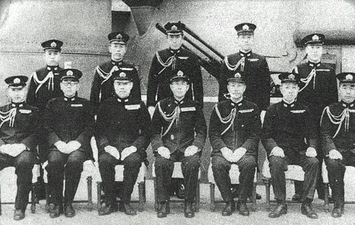 Аруга Косаку и штаб штаба 2-го флота. 1945 г. 