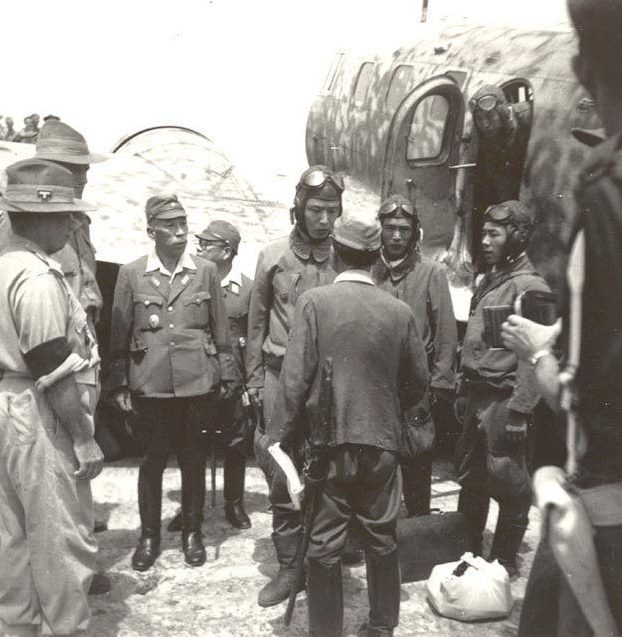 Генерал-лейтенант Масао Баба прибыл для подписания акта о капитуляции. Лабуан, Борнео 1945 г.