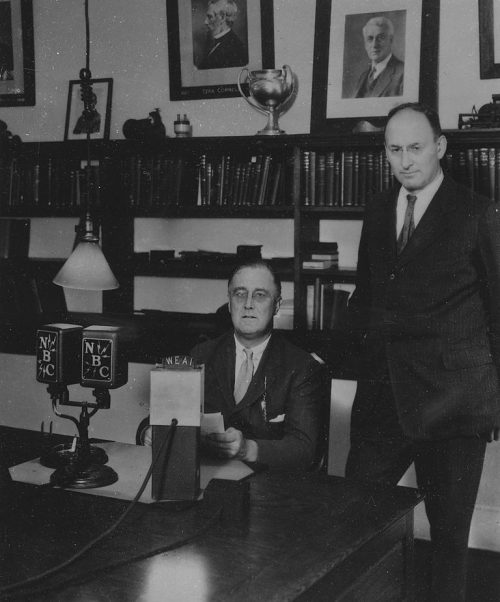 Франклин Д. Рузвельт и Генри Моргентау-младший в Итаке, Нью-Йорк. 1931 г.