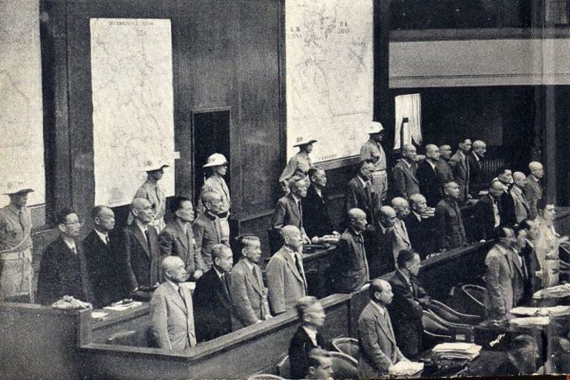 Доихара во время суда над ним в Международном военном трибунале Дальнего Востока. 1946 г.
