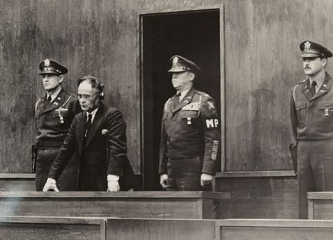 Мамору Сигэмицу во время Токийского судебного процесса. 1947 г. 