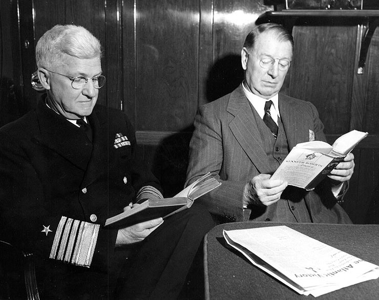 Адмирал Гарольд Рэйнсфорд Старк и Франклин Уильям Нокс. 1943 г.
