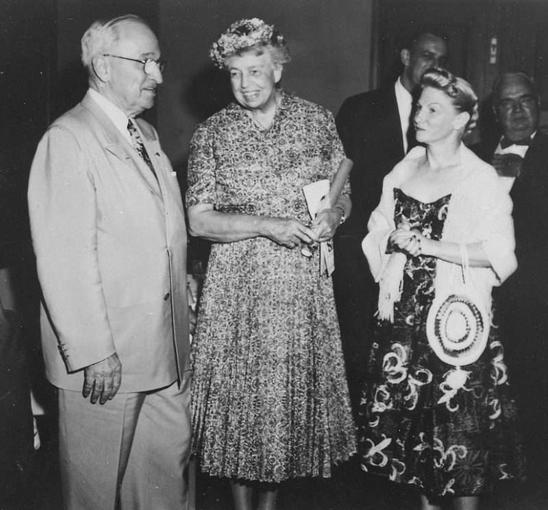Элеонора Рузвельт и Трумэн в Канзас-Сити. 1959 г.