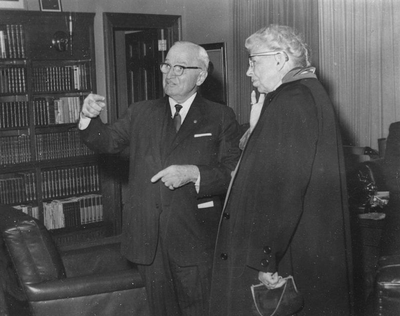 Элеонора Рузвельт и Трумэн в Индепенденсе. 1960 г.