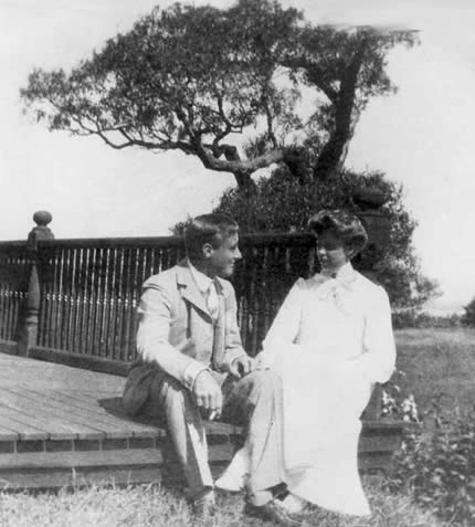 Франклин с будущей женой Элеонорой на острове Кампобелло (Канада). 1904 г.