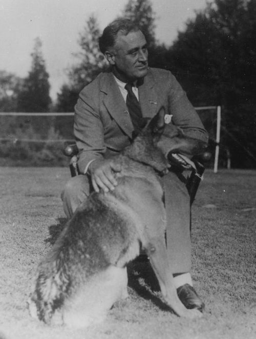 Франклин Д. Рузвельт в Гайд-парке. 1930 г.