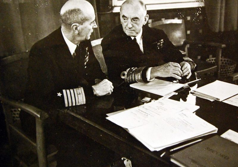 Эрнест Кинг на конференции в Касабланке. 1943 г.