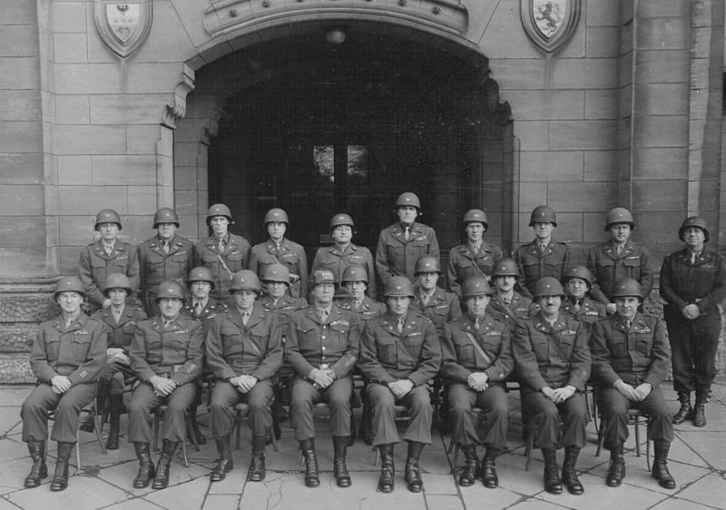 Джордж Паттон и штаб 3-й армии. 1945 г.