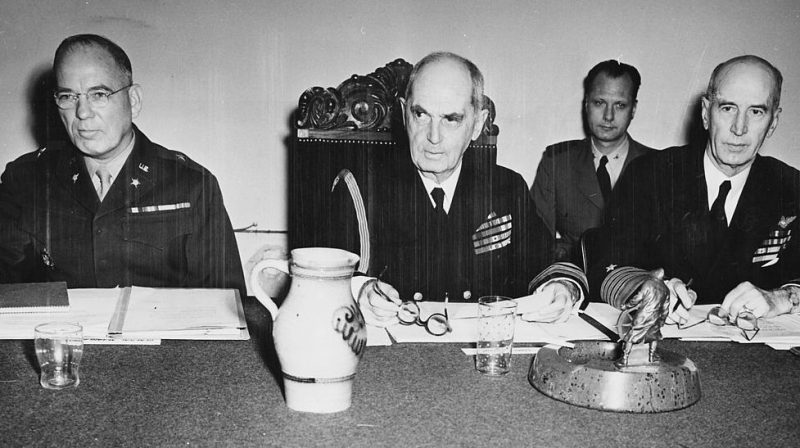 Эрнест Кинг на Потсдамской конференции. 1945 г.