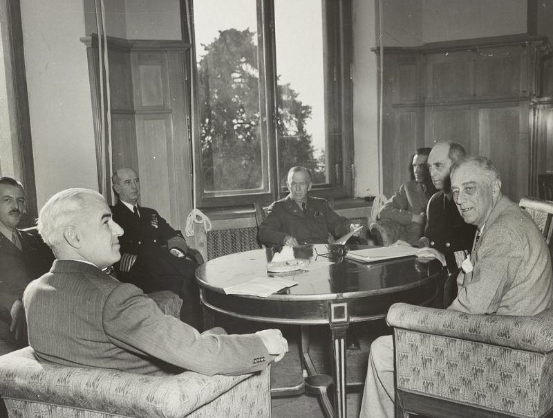 Стеттиниус Эдвард на Ялтинской конференции. 1945 г.