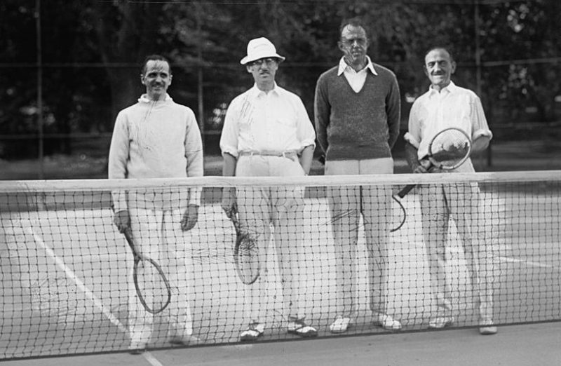 Генри Л. Стимсон на теннисном корте. 1929 г.