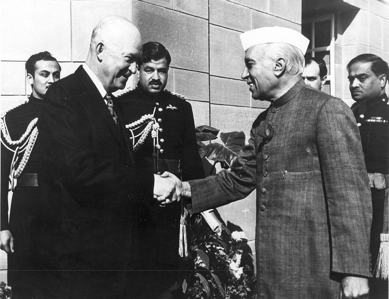 Эйзенхауэр с премьер-министром Индии Джавахарлалом Неру. 1959 г.