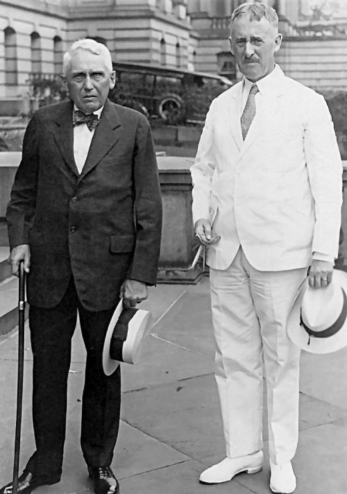 Государственный секретарь США Генри Л. Стимсон и Фрэнк Б. Келлог. 1929 г.