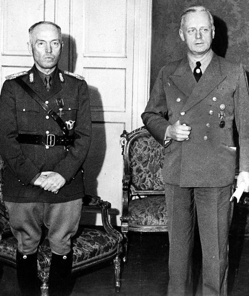 Антонеску и Риббентроп. 1941 г.