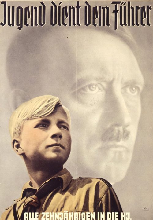 Изображение Гитлера на плакатах и открытках.